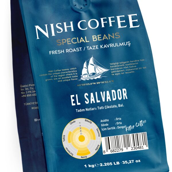 Nish Filtre Kahve El Salvador 1 Kg
