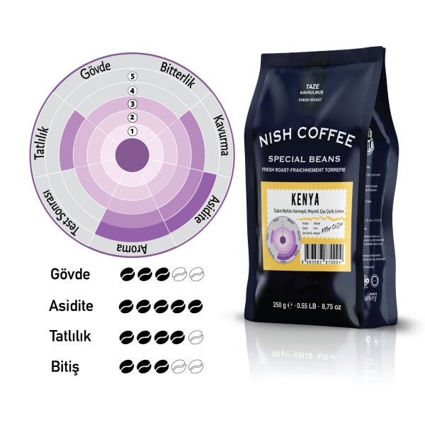 Nish Filtre Kahve Kenya 250 Gr