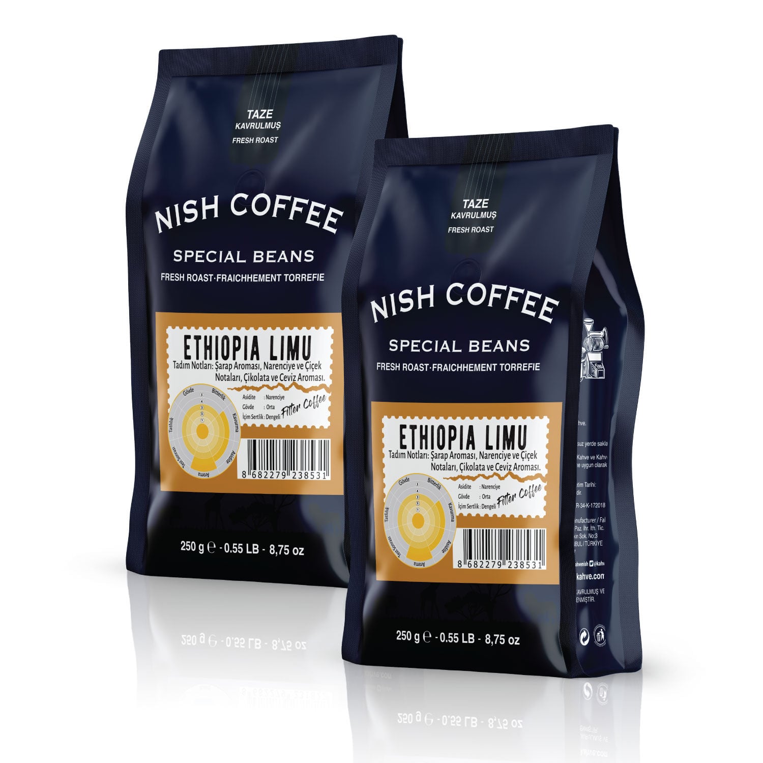 Nish Filtre Kahve Etiyopya Limu 2x250 Gr