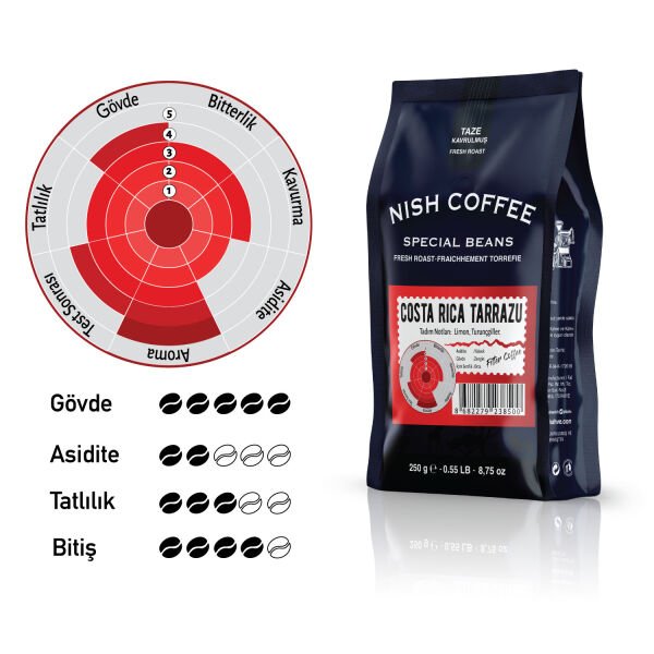 Nish Filtre Kahve Costa Rica Tarrazu 250 Gr