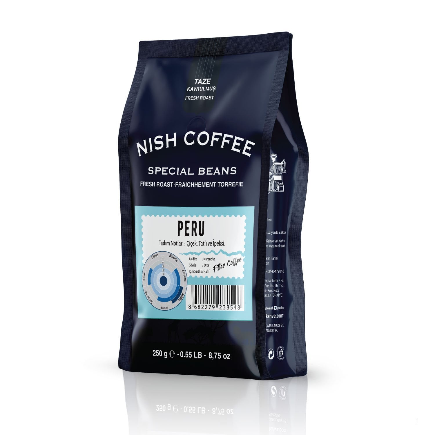 Nish Filtre Kahve Peru Ecoforest 250 Gr