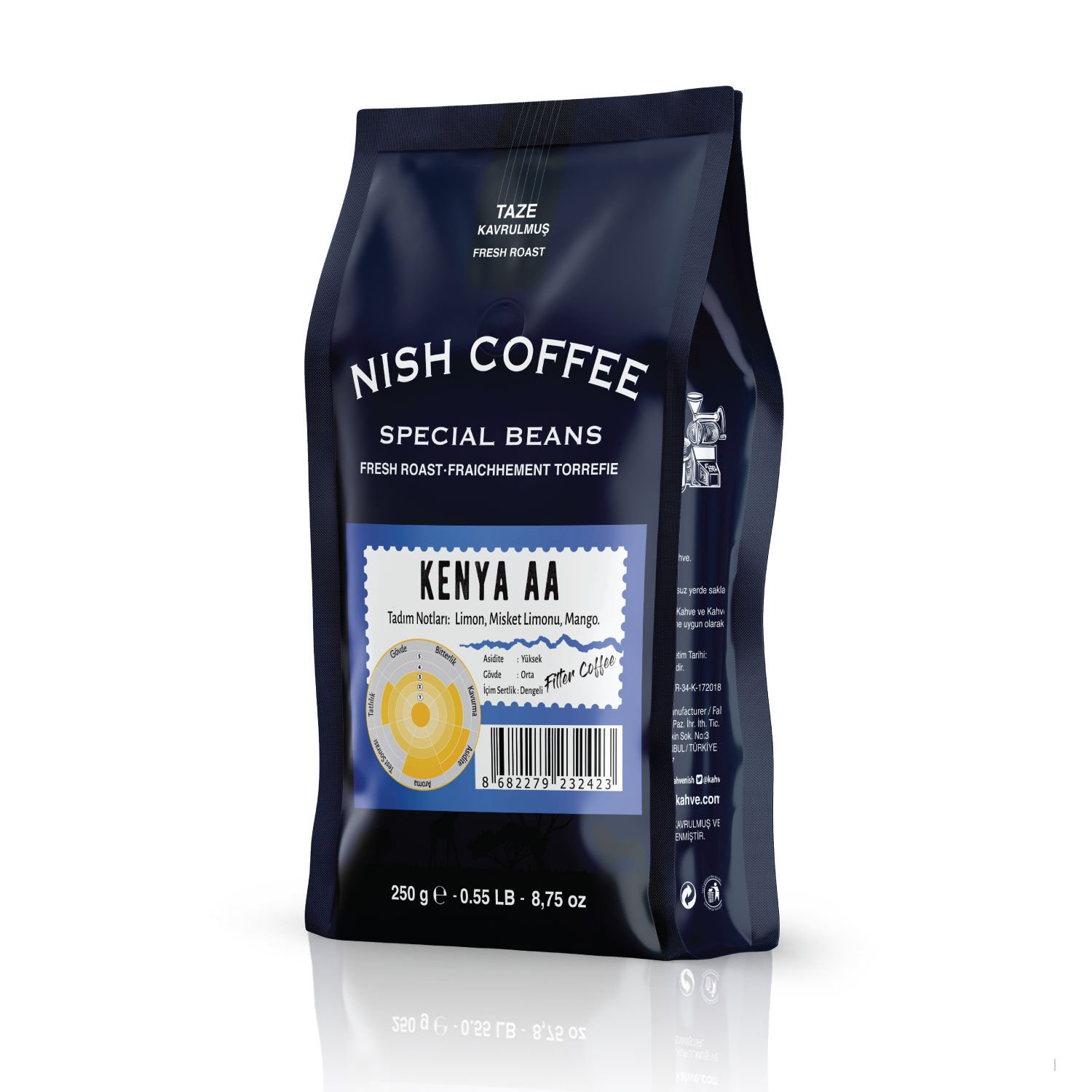 Nish Filtre Kahve Kenya AA 250 Gr