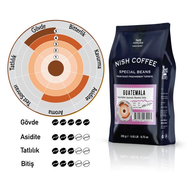 Nish Filtre Kahve Guatemala 2 x 250 Gr