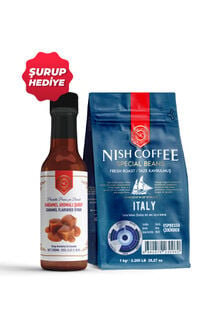 Nish Espresso İtaly 1 kg - Çekirdek + Karamel Şurup Hediyeli