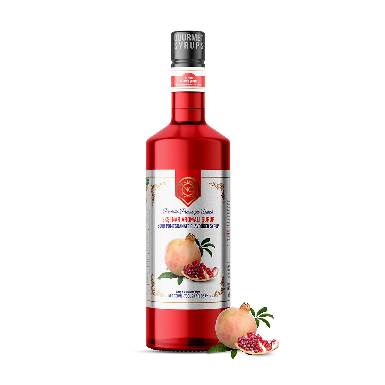 Nish Ekşi Nar Aromalı Şurup 700ML - Pet Şişe