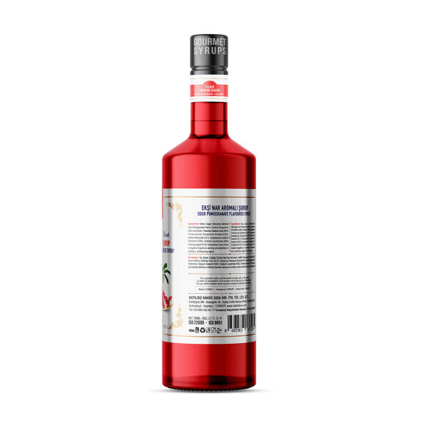 Nish Ekşi Nar Aromalı Şurup 700ML - Pet Şişe