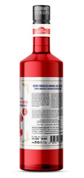 Nish Berry Hibiscus Aromalı Baz İçecek 700 ML - Pet Şişe