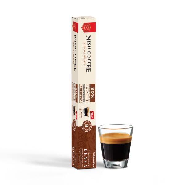 Nish Coffee  Single Orijin Kapsül Kahve Kenya (Nespresso Uyumlu)-10 Adet