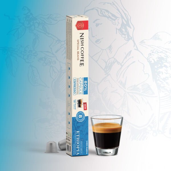 Nish Coffee Single Orijin Kapsül Kahve Ethiopia (Nespresso Uyumlu)-10 Adet