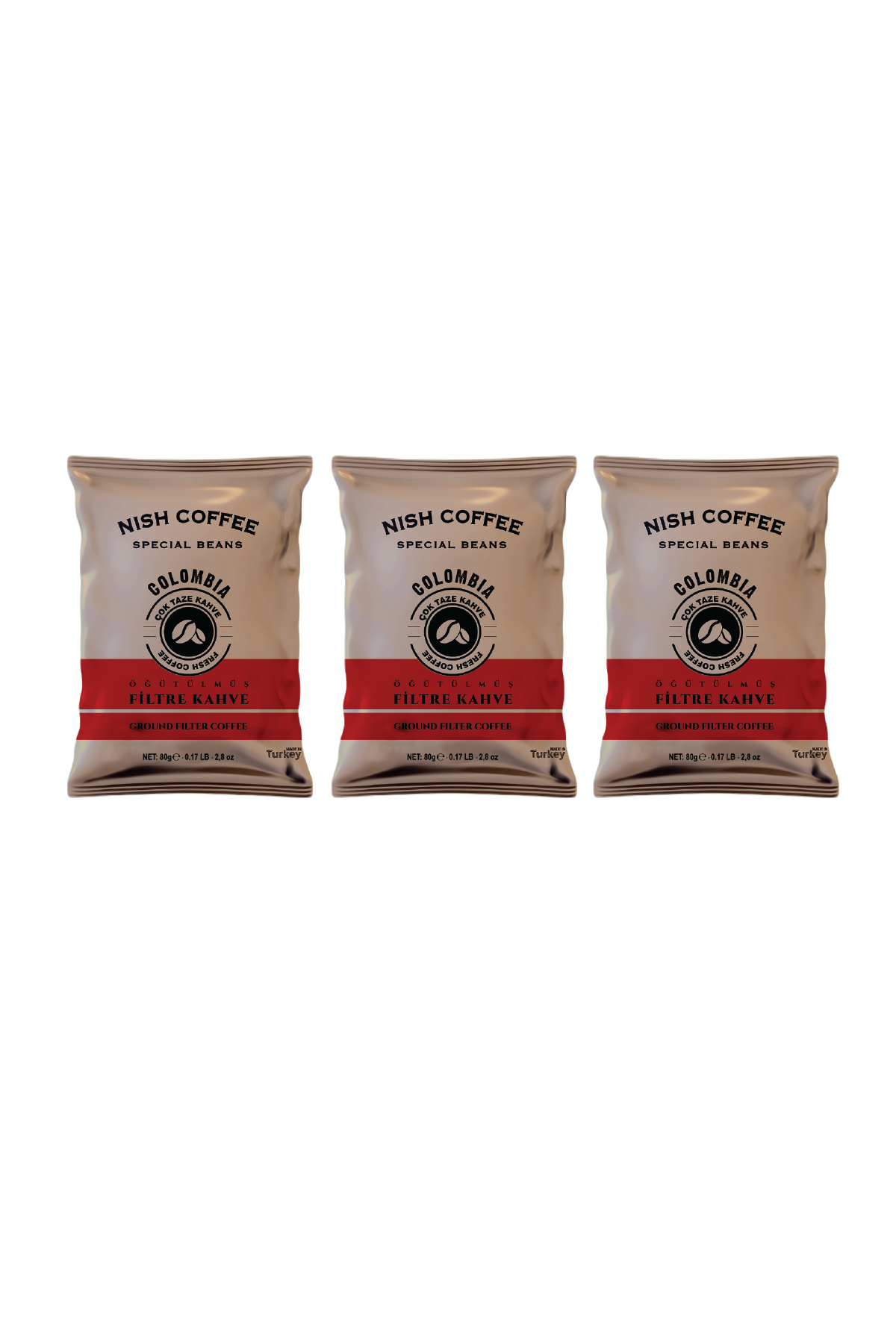 Nish Filtre Kahve Colombia 3x80 Gr.