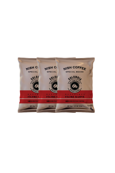 Nish Filtre Kahve Colombia 3x80 Gr.