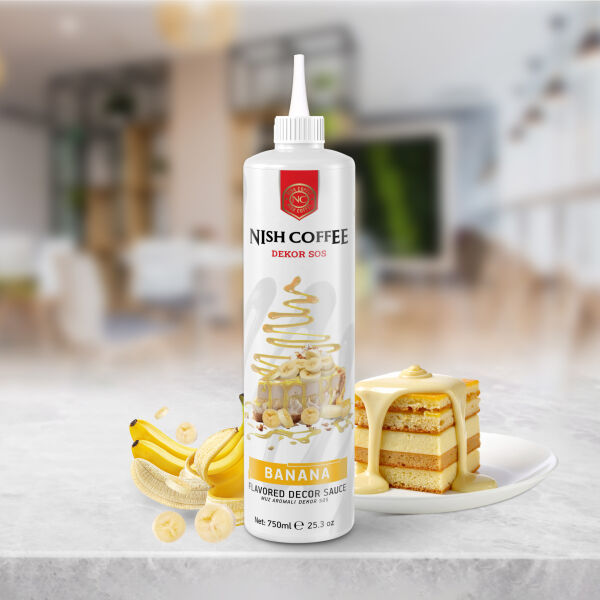 Nish Muz Aromalı Dekor Sos 750 Gr