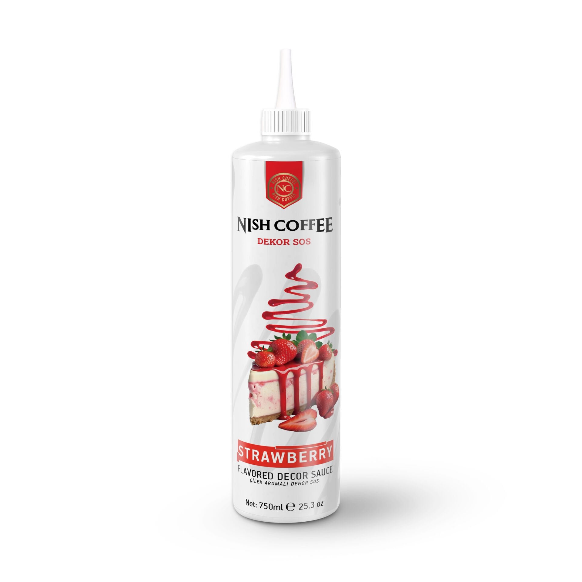 Nish Çilek Aromalı Dekor Sos 750 Gr