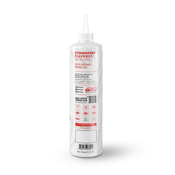 Nish Çilek Aromalı Dekor Sos 750 Gr