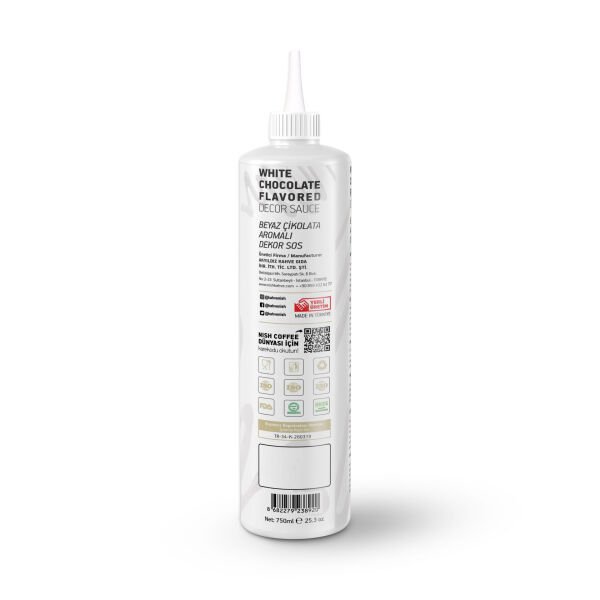 Nish Beyaz Çikolata Aromalı Dekor Sos 750 Gr