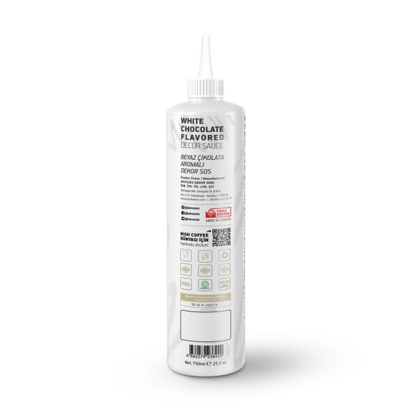 Nish Beyaz Çikolata Aromalı Dekor Sos 750 Gr