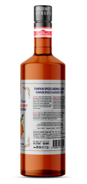 Nish Pumpkin Spices (Bal Kabağı) Aromalı Şurup 700 ML - Pet Şişe