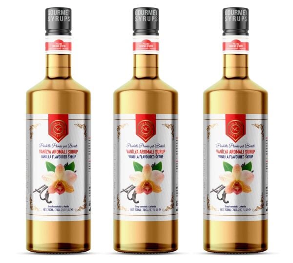 Nish Vanilya Aromalı Şurup 3 x 700 ML - Pet Şişe