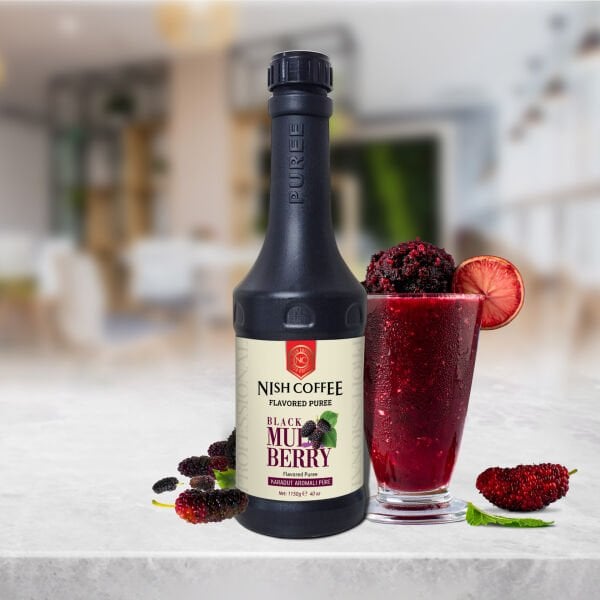 Nish Karadut Aromalı Meyve Püresi 1.150 Gr