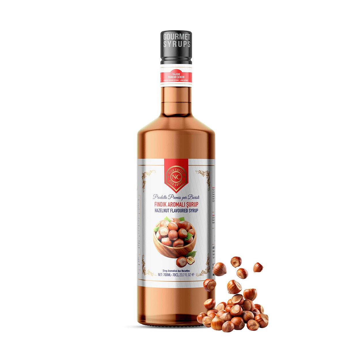 Nish Fındık Aromalı Şurup 700 ML - Pet Şişe
