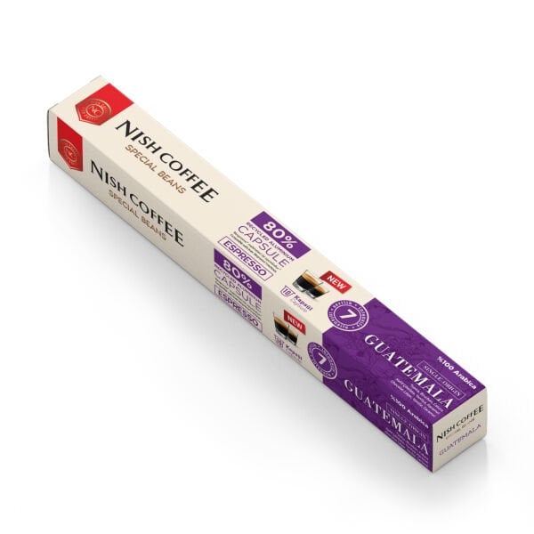 Nish Coffee Single Orijin Kapsül Kahve Guatemala (Nespresso Uyumlu)-10 Adet