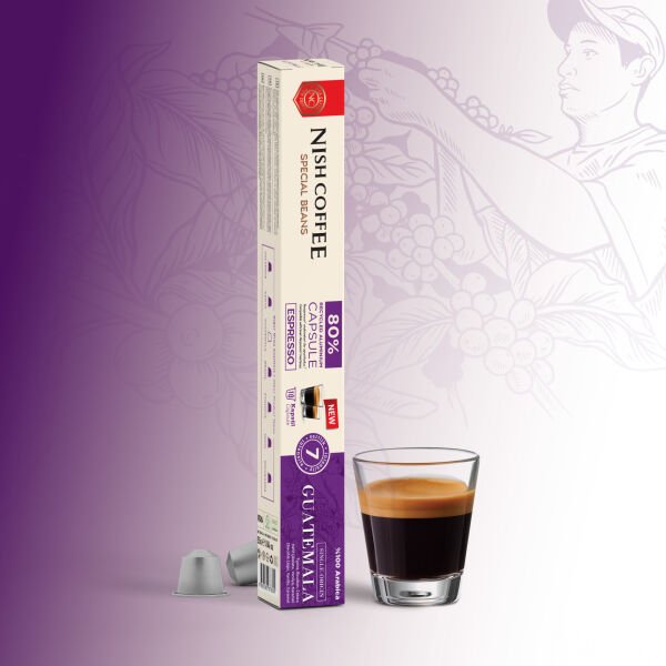 Nish Coffee Single Orijin Kapsül Kahve Guatemala (Nespresso Uyumlu)-10 Adet