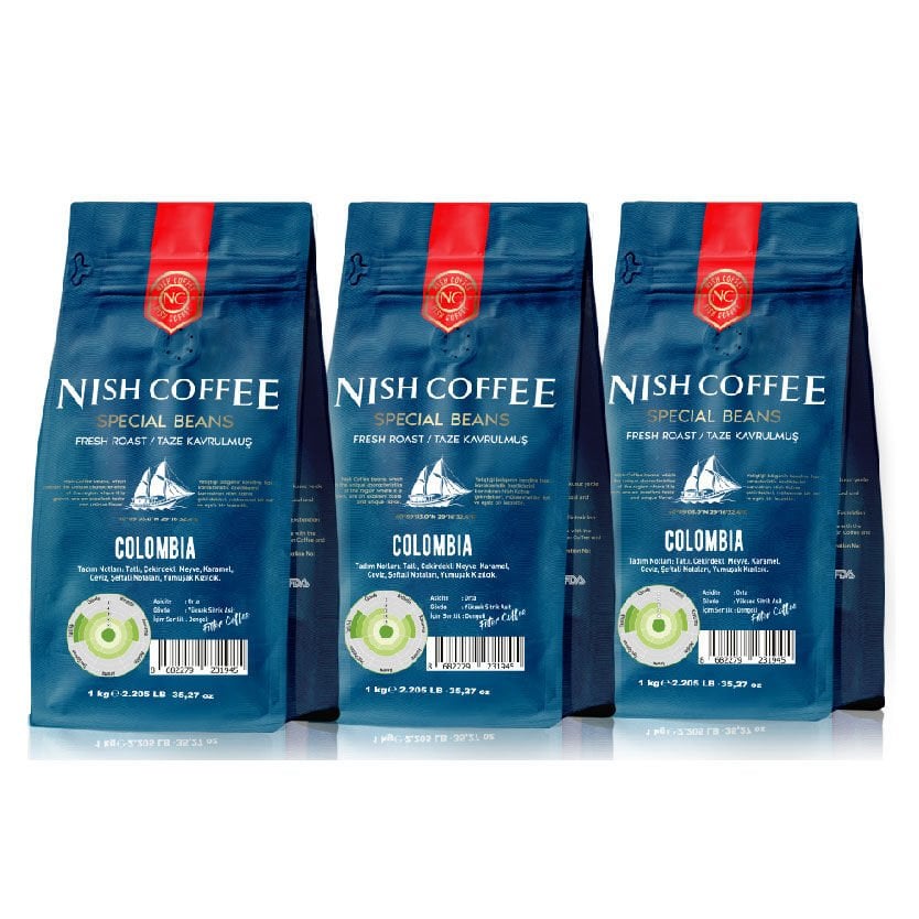 Nish Filtre Kahve Kolombiya 3x1 Kg