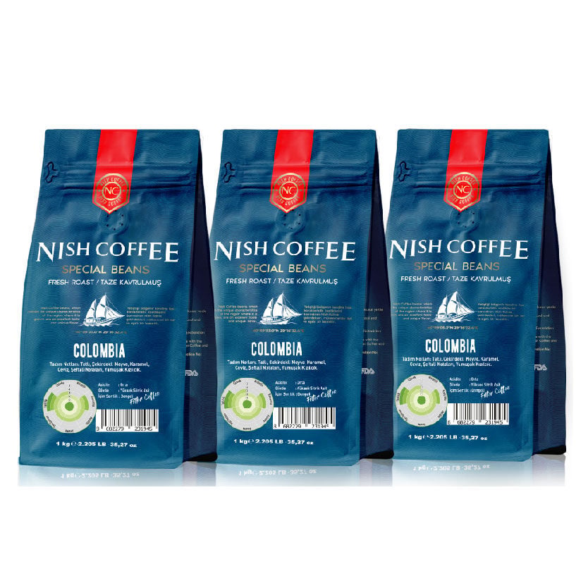 Nish Filtre Kahve Kolombiya 3x1 Kg