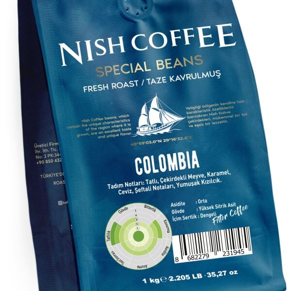 Nish Filtre Kahve Kolombiya 3x1 Kg