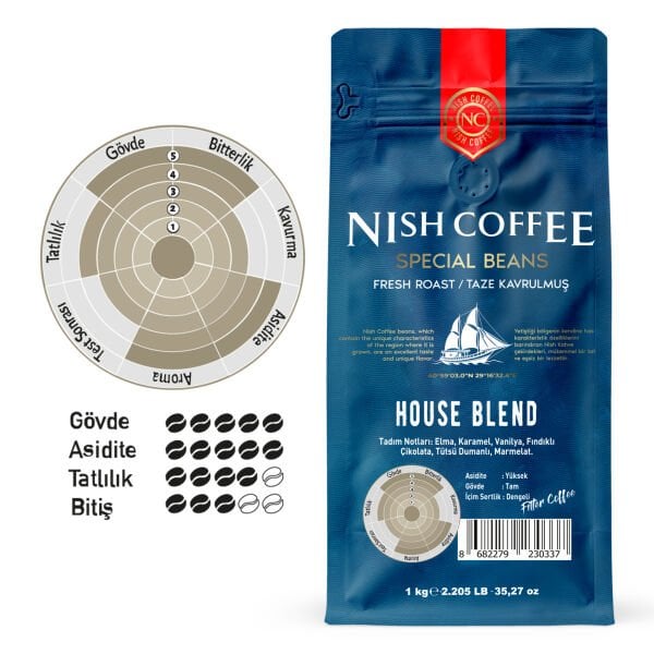 Nish Filtre Kahve House Blend 1 Kg