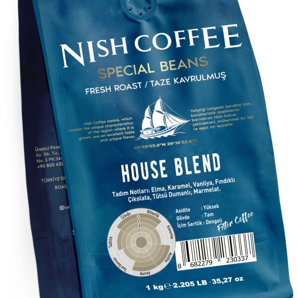 Nish Filtre Kahve House Blend 1 Kg