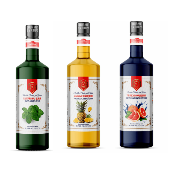 Nish Turunç Ananas Nane Aromalı Şurup 3 x 700 ML - Pet Şişe