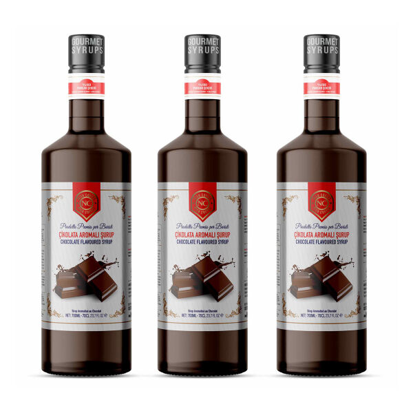 Nish Çikolata Aromalı Şurup 3 x 700 ML - Pet Şişe