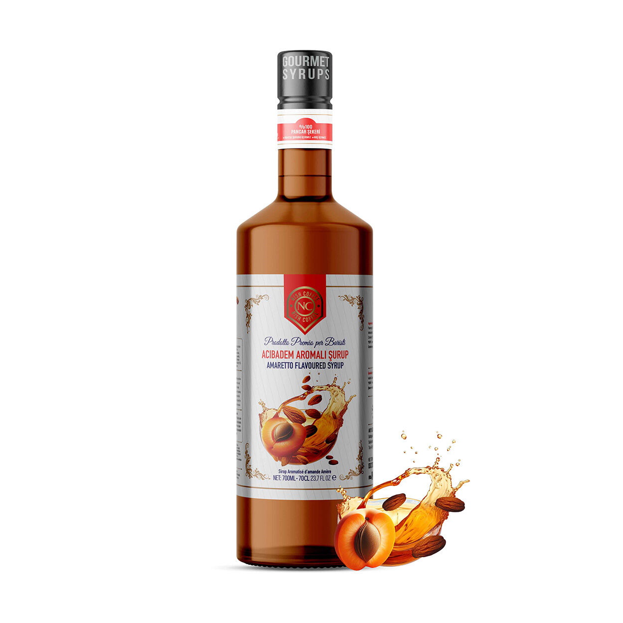 Nish Amaretto Acıbadem Aromalı Şurup 700 ML - Pet Şişe