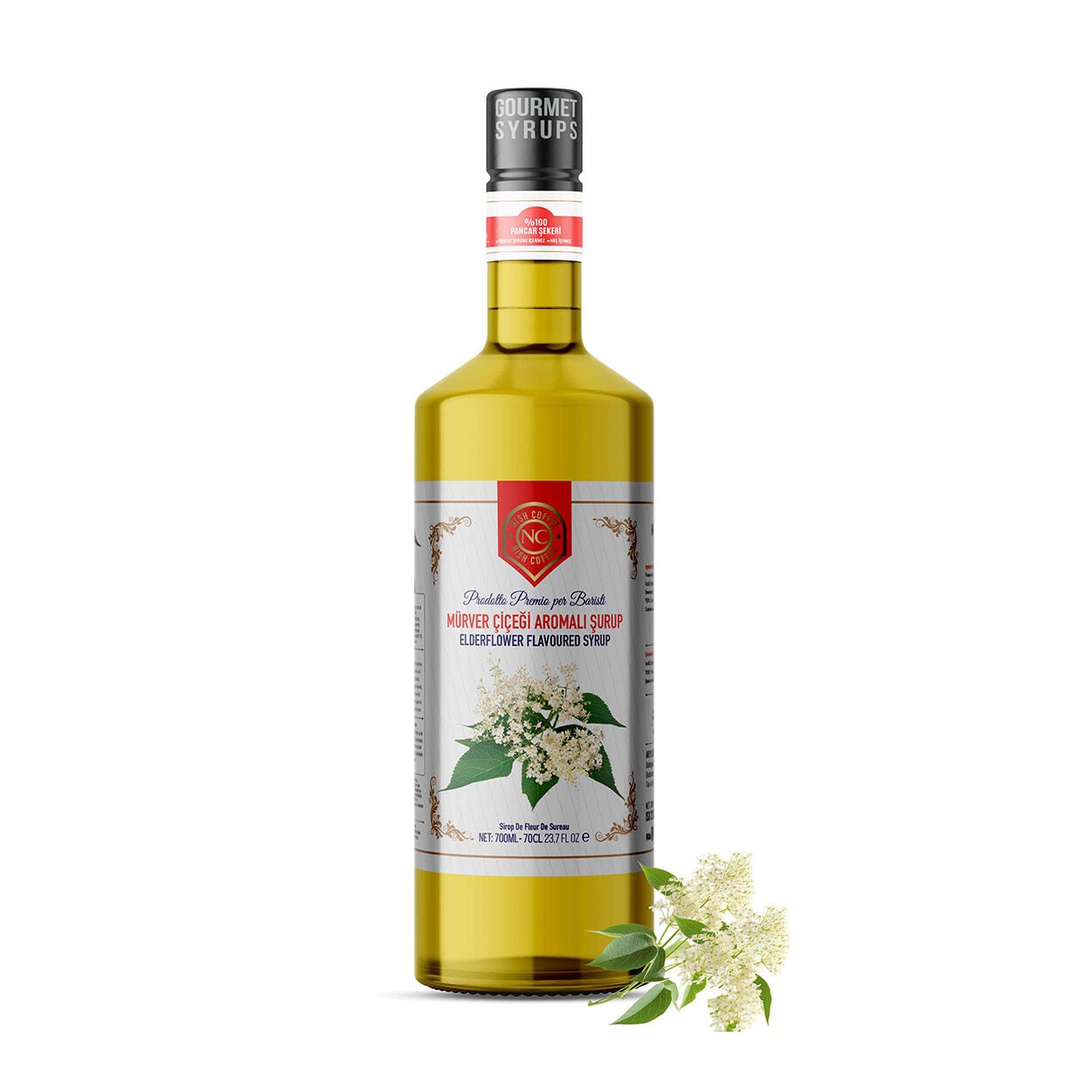 Nish Mürver Çiçeği Aromalı Şurup 700 ML - Pet Şişe