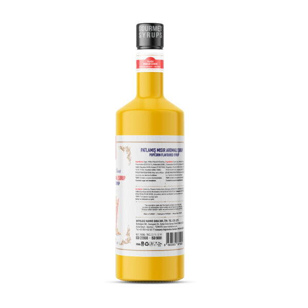 Nish Popcorn (Patlamış Mısır) Aromalı Şurup 700 ML - Pet Şişe