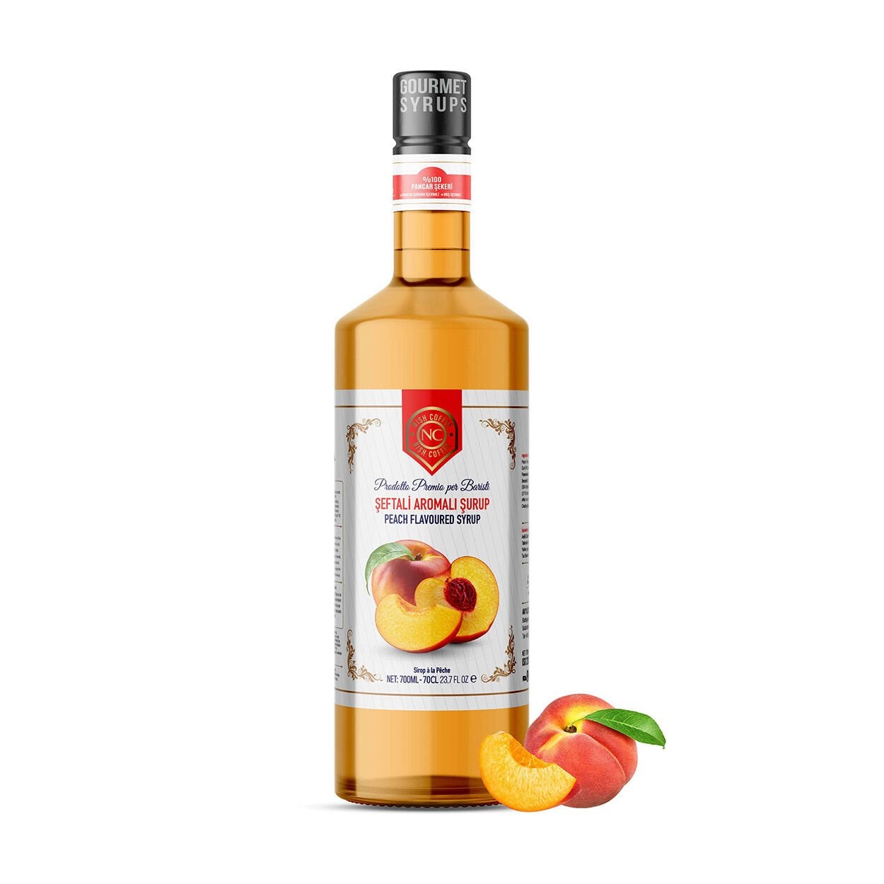 Nish Şeftali Aromalı Şurup 700 ML - Pet Şişe