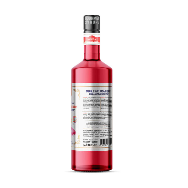 Nish Bubble Gum Aromalı Şurup 700 ML - Pet Şişe
