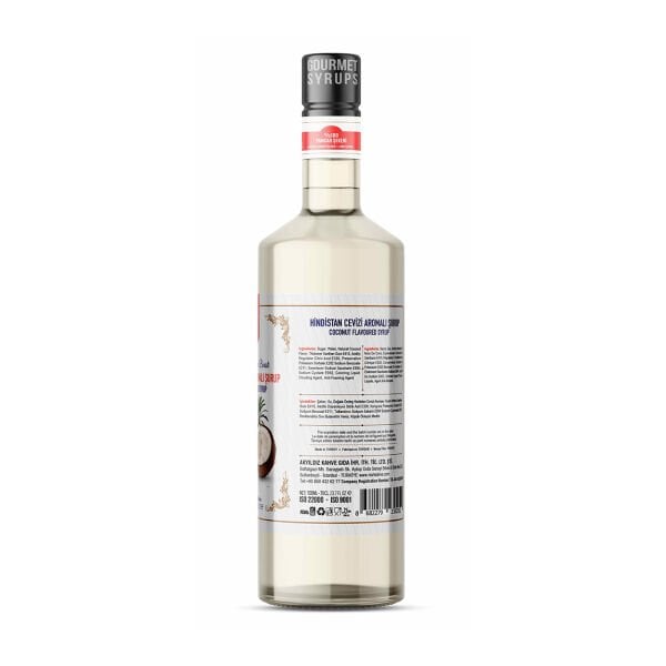 Nish Hindistan Cevizi Aromalı  Şurup 700 ML - Pet Şişe