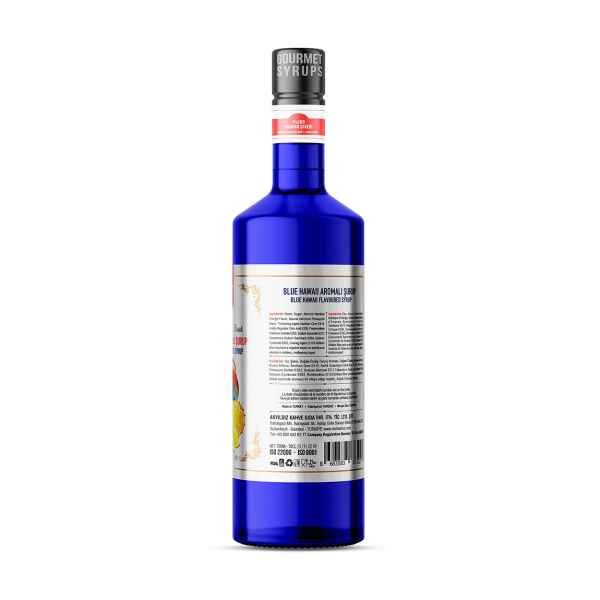 Nish Blue Hawaii Aromalı Şurup 700 ML - Pet Şişe