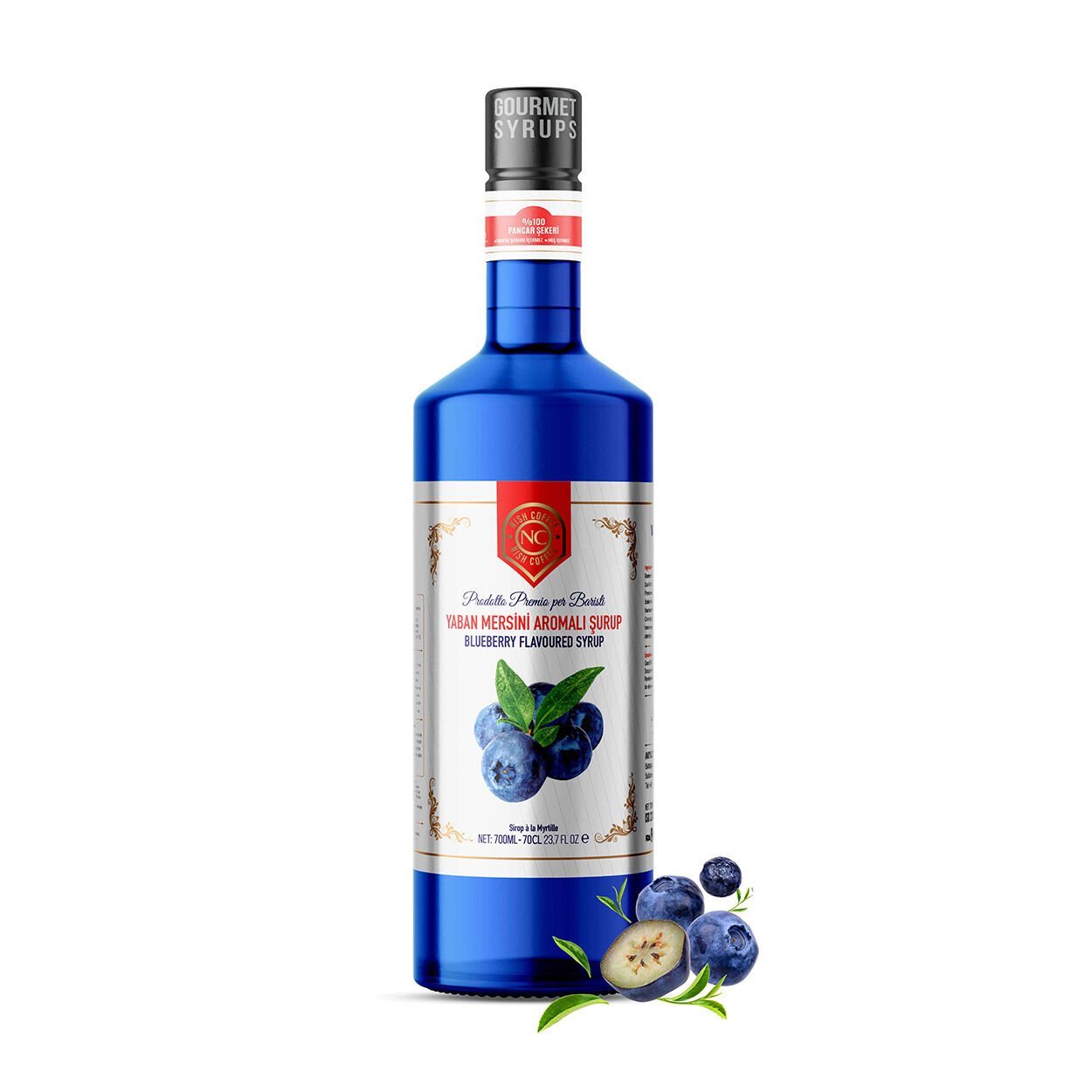 Nish Yaban Mersini (Blueberry) Aromalı Şurup 700 ML - Pet Şişe
