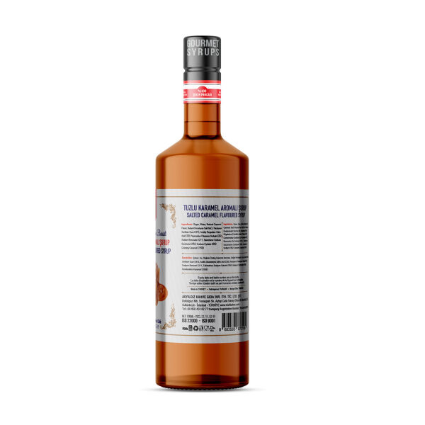 Nish Tuzlu Karamel Aromalı Şurup 700 ML-Pet Şişe