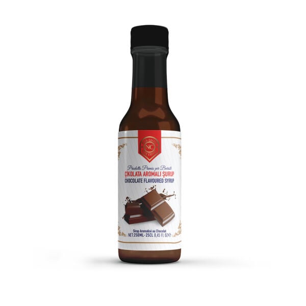 Nish Karamel, Vanilya, Çikolata, Beyaz Çikolata Aromalı Şurup 4'lü Set (4x250 ML) - Pet Şişe