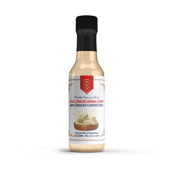 Nish Karamel, Vanilya, Çikolata, Beyaz Çikolata Aromalı Şurup 4'lü Set (4x250 ML) - Pet Şişe