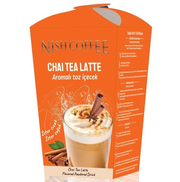 Nish Chai Tea Latte, Çikolata Aromalı Toz İçecek 2'li Set 2x250 Gr