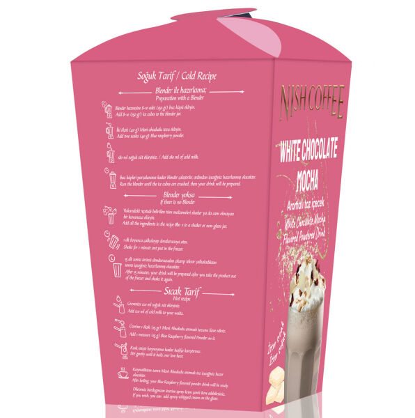 Nish Frappe, White Chocolate Mocha Aromalı Toz İçecek 2’li Set 2x250 Gr