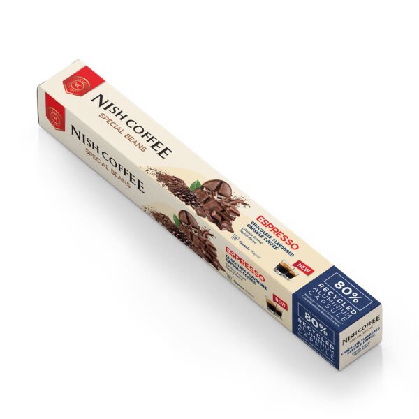 Nish Coffee Aromalı Kapsül Kahve 5'li Set (Karamel-Vanilya-Çikolata-Fındık-Portakal) - 50 Adet