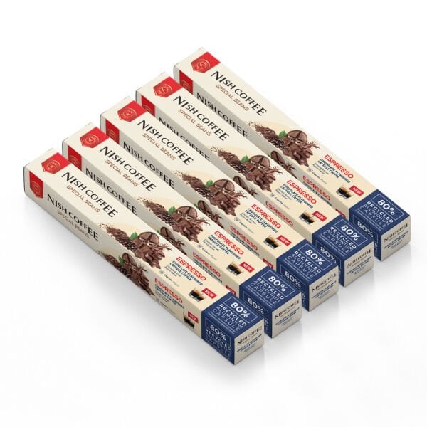 Nish Coffee Çikolata Aromalı Kapsül Kahve 5'li Set (50 Adet) - 50 Adet