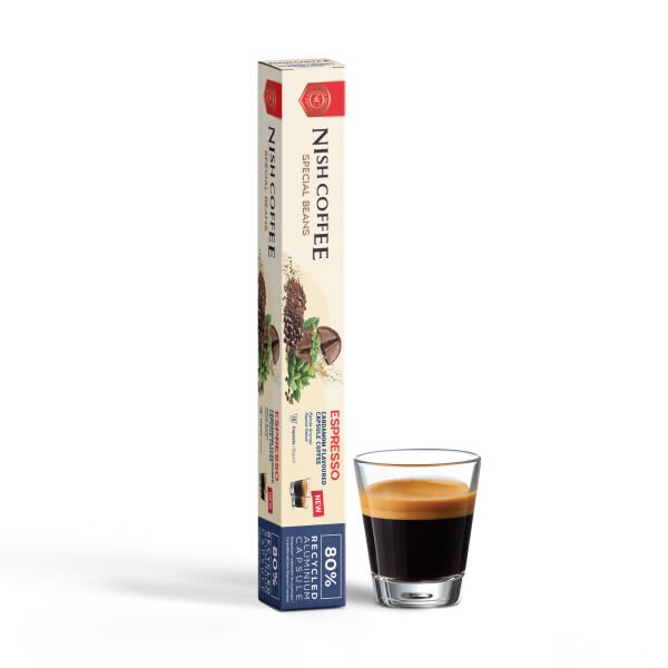 Nish Coffee Kakule Aromalı Kapsül Kahve - 10 Adet