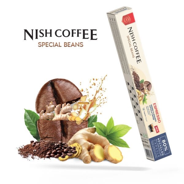 Nish Coffee Zencefil Aromalı Kapsül Kahve - 10 Adet